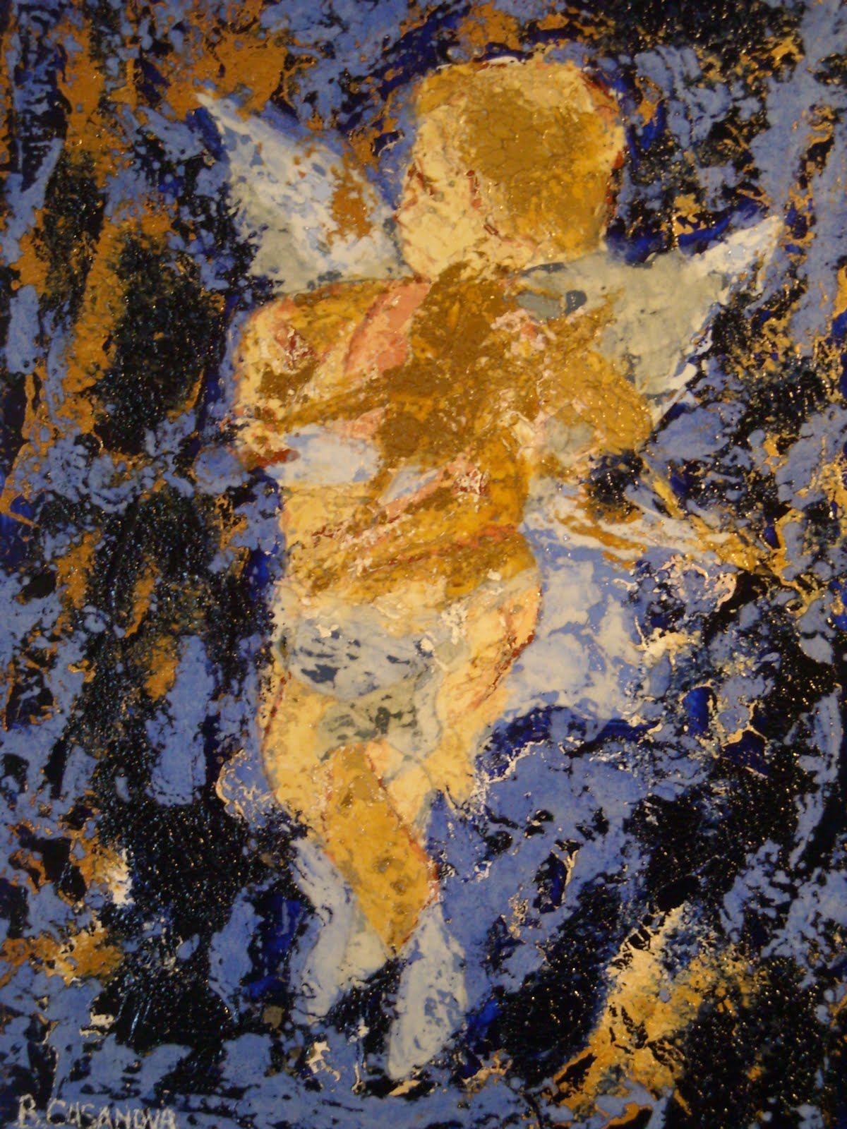 la-musique-huile-sur-papier-20x30cm