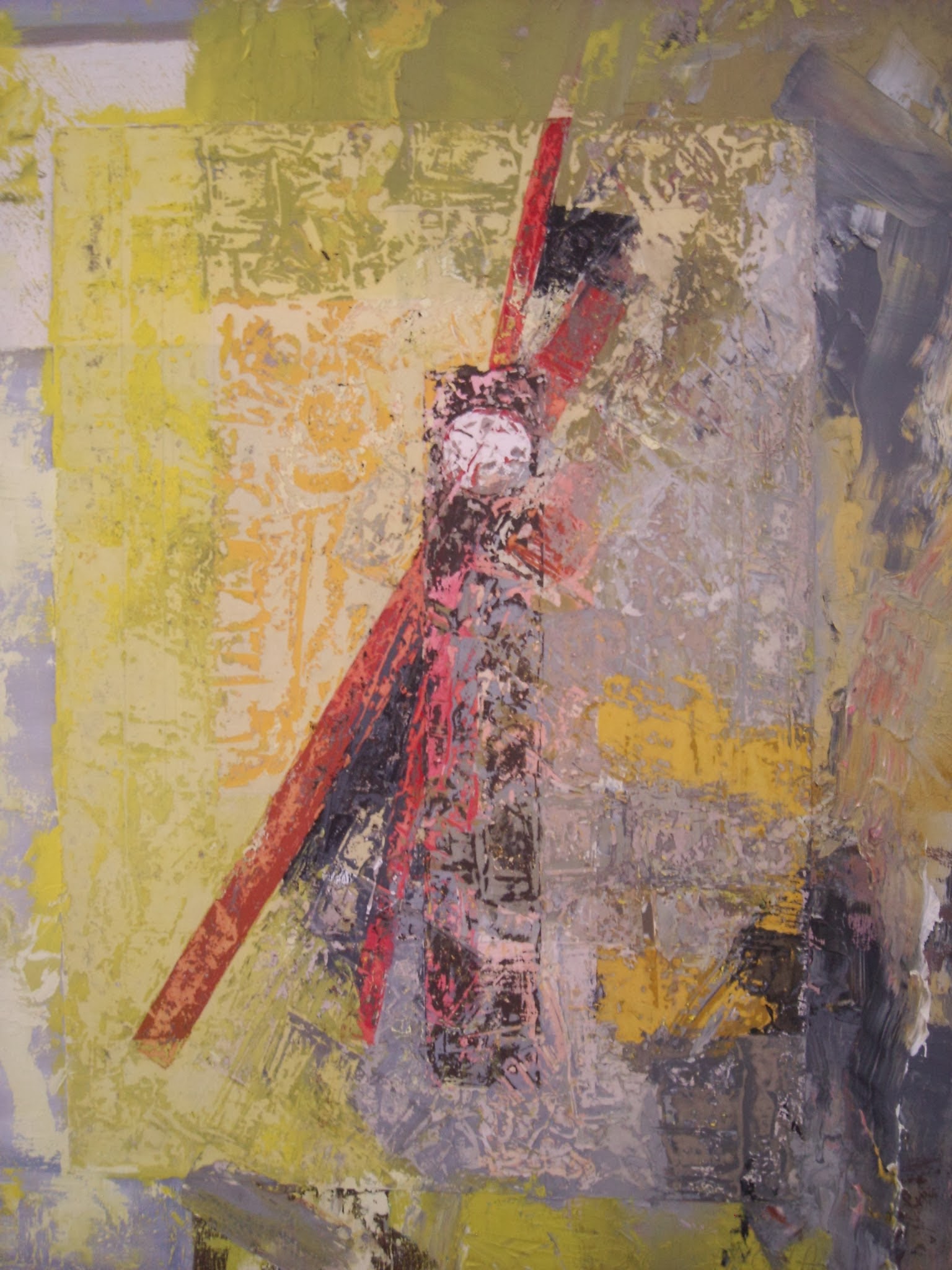 l-engrenage-90x70cm-huile-sur-papier-maroufle-sur-toile
