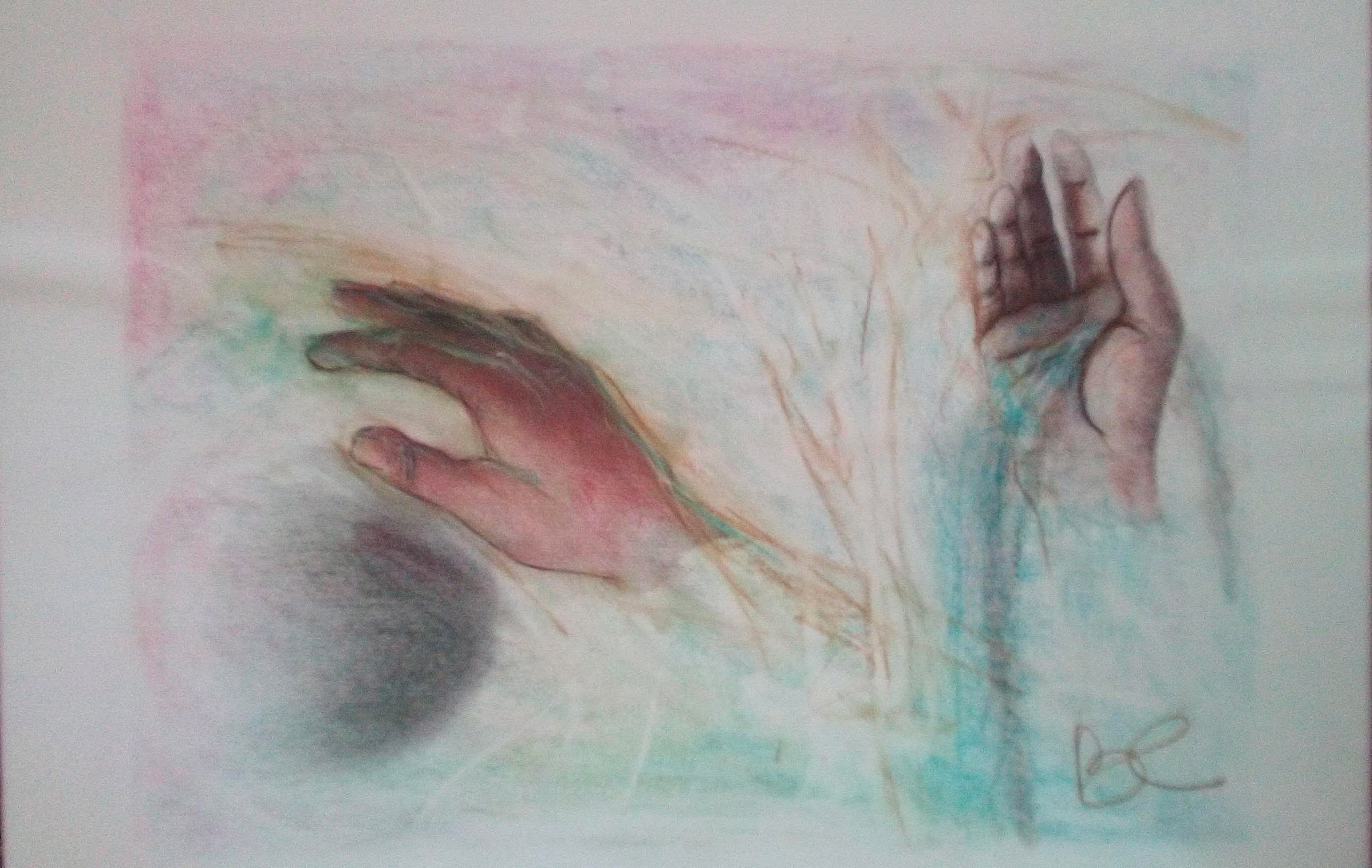 mains-50x65cm-graphite-pastels-craie