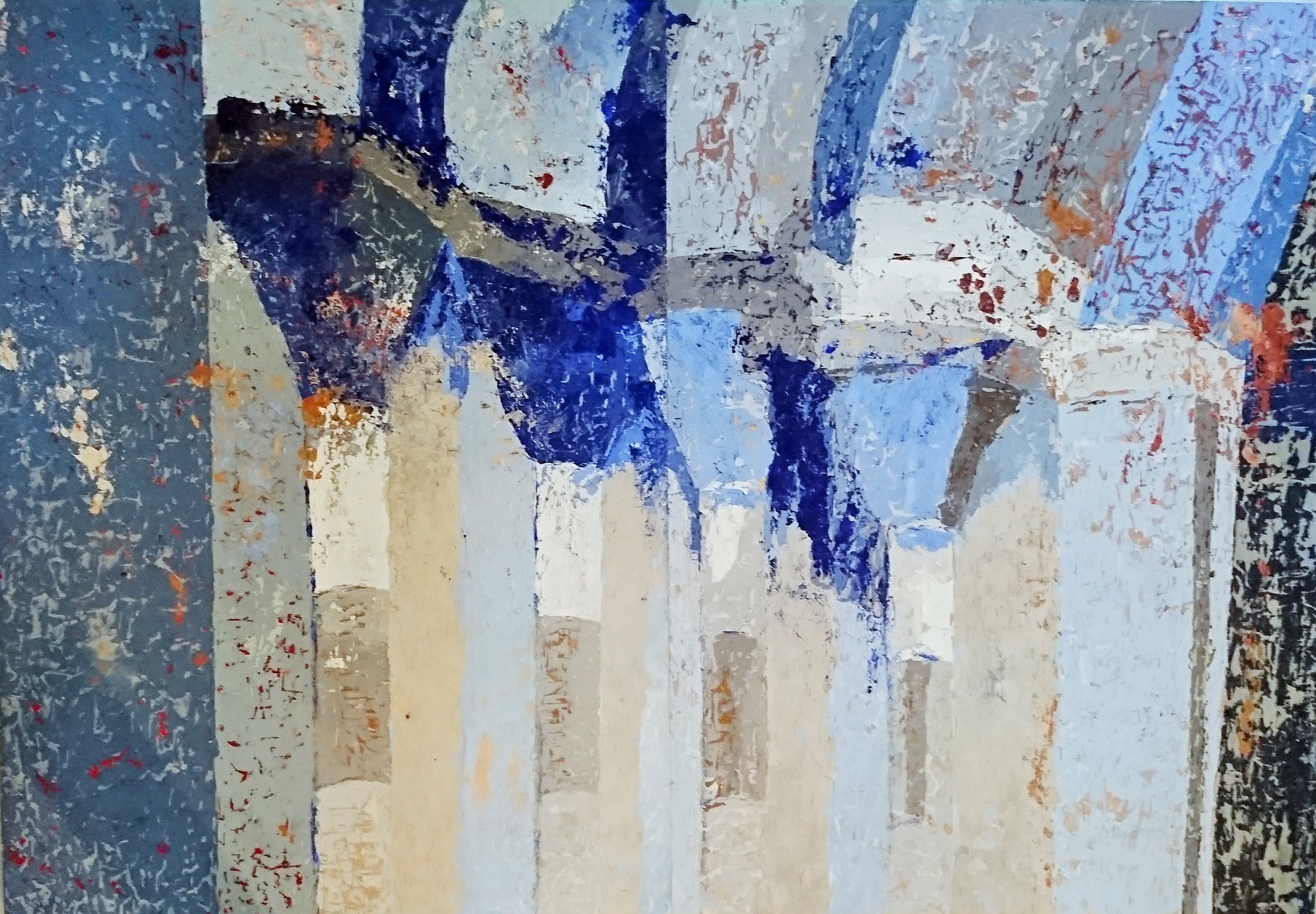 colonnes-huile-70x100cm