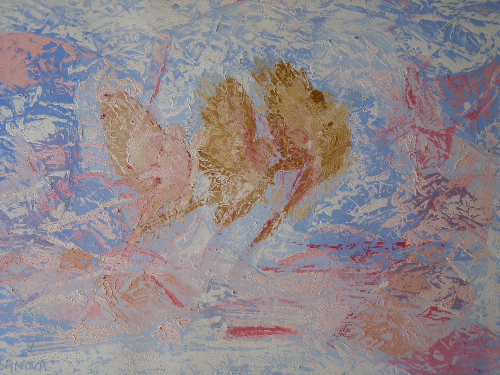 le-vol-50x70cm-huile-sur-papier