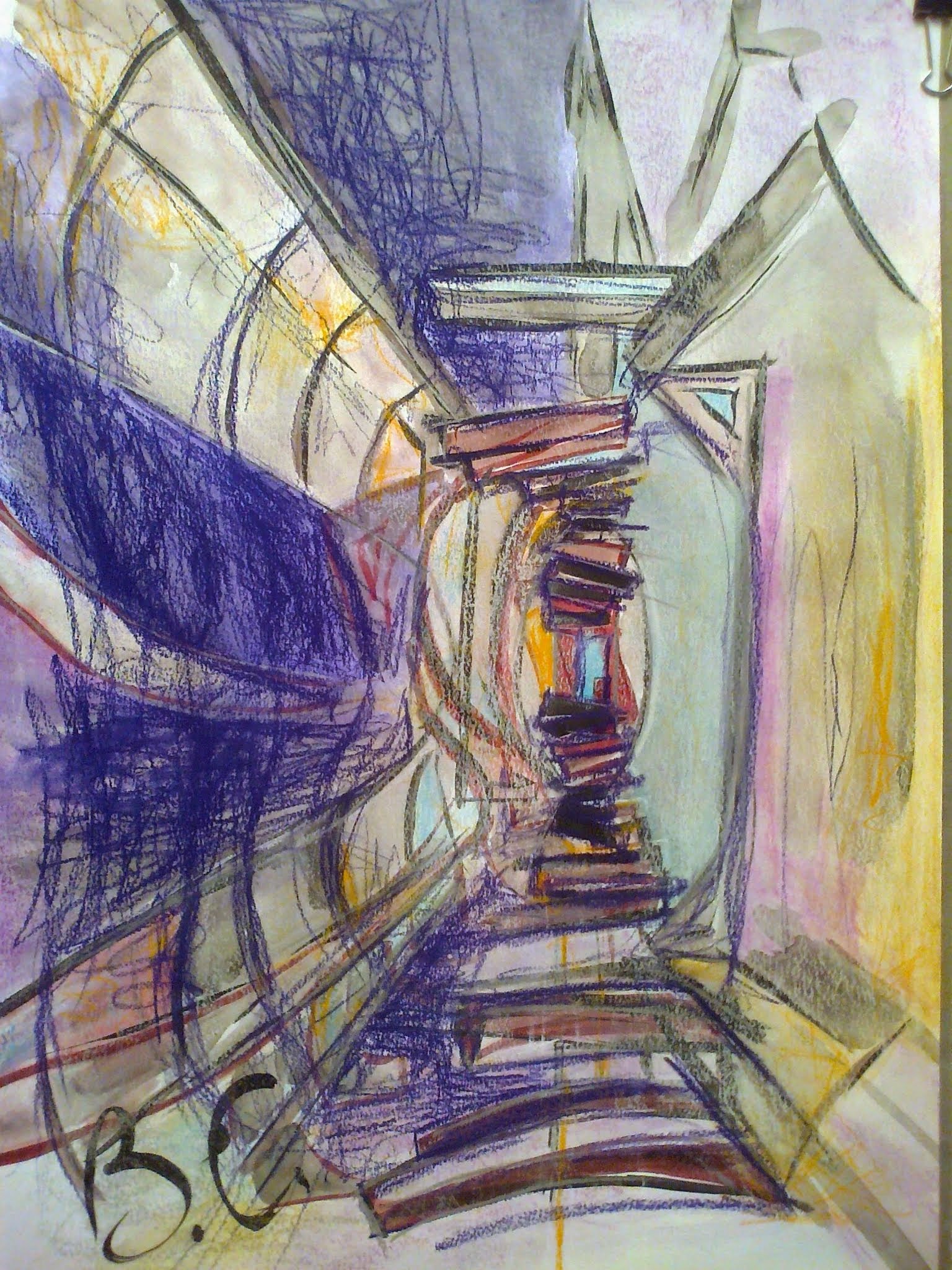 porte-60x42cm-encre-et-pastels